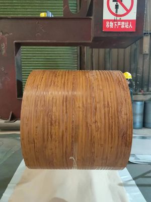Empilhadeira de cores Printech 50 anos de garantia 3003H24 Empilhadeira de alumínio 0,80*1200 PVDF Grão de madeira Empilhadeira revestida de cores Printech