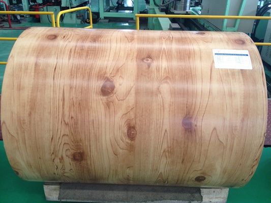 0.2mm Printech de madeira bobina revestida a cores bobinas de aço pré-pintadas PPGI PPGL