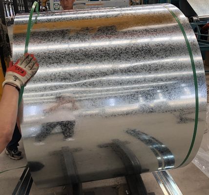 Full Hard Regular Spangle Galvanizado de aço 28 Gauge Z75