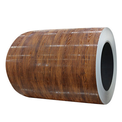 Impressão de grãos de madeira bobina revestida por cores PPGL bobina de aço Z275 PVDF DX51D