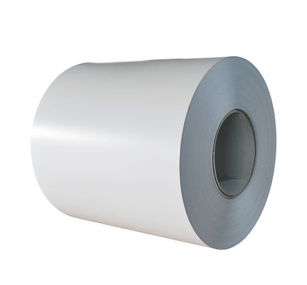 Tráfego Branco 0,75 mm 1250 mm Z220 PPGI bobinas de revestimento de cor pré-pintadas DX51D para painel de parede de telhado de perfil