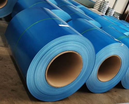 Azul AFP Impressão anti-dedos Aço Aluzinco Galvalume Aço de bobina 55% Alumínio Cinza Ligação revestida de aço bobina