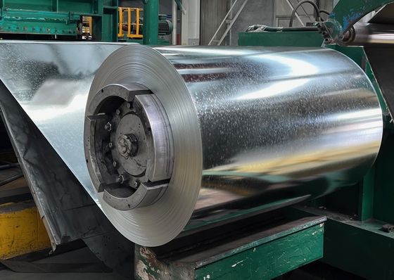 hDGI cromado 6+ zinco 100g/m2 Brilhante regular Spangle galvanizado a quente bobinas de aço GI para portas laminadas S320GD