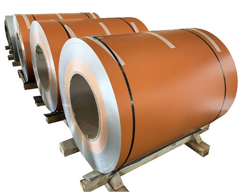 0.68x1200mm Folha de bobina de alumínio revestida de cor PPAL A500 PE 5J