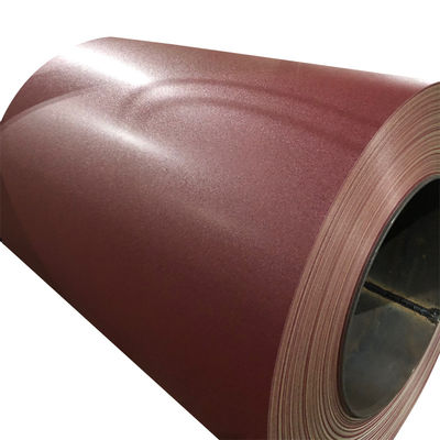 1.2mm vermelho-vinho PPGI pré-acabado Texturizado Matt pré-pintado Galvanizado revestido de cor Aço HDP Valspar para revestimento