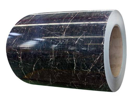 JIS G3321 0,85 mm Grão de mármore PPGI PPGL bobina HDP revestimento