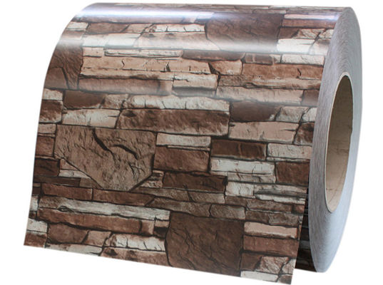Brick Grain Color Coated Aluminum Coil 1100 Resistente à sujeira