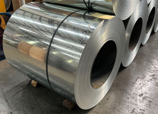Material de construção de aço leve Aço revestido com zinco por imersão a quente Aço estrutural G550 SGC570 Aço galvanizado bobina de fenda Full Hard