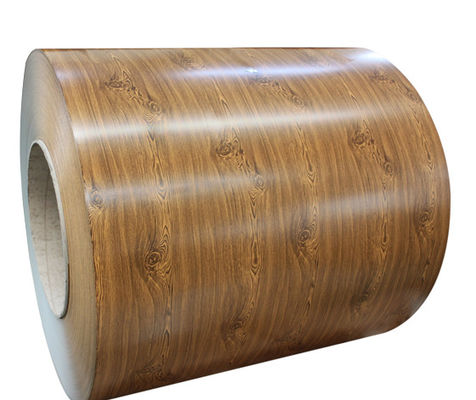 1.2mm PVDF Boca de alumínio de grãos de madeira 3003H24 Printech Color Coil 50 anos de garantia Printech Color Coated Coil