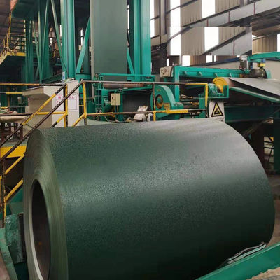 Grade50 Z275 PPGI RAL6020 0.50×1250 HDP PVDF 30 anos Matt Coil de aço texturizado Roof metal de aço galvanizado pintado