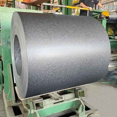 SGCC / DX51D+Z Fritado Texturizado Mat Pre-pintado PPGI bobina de aço revestida de cor bobina de aço 10-30 anos 28 Gauge Z30-Z275G/M2