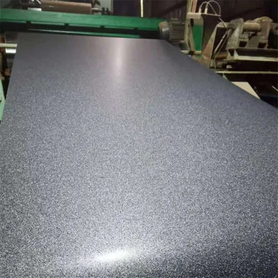 Carvão de madeira RAL7024 Aço de argolas PVDF PPGl G90=Z275 Tecido Matt Pré-pintado chapas de telhado de aço galvanizado