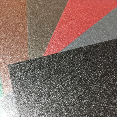 Película de plástico de calibre 26 3D de rugas de cobertura texturizada anti-arranhões Superfície fosca Matt bobina de aço pré-pintada 0,12 mm-1,5 mm