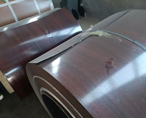 0.48mm Printech PPGI padrão de grãos de madeira impresso desenhado bobinas de aço galvanizadas personalizadas resistência à corrosão durável