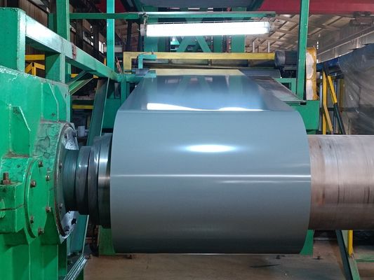 0.8mm 1.0mm 1.5mm bobina de aço galvanizado revestida por cores PPGI bobinas de aço PPGI para materiais de construção zinco 80 Ral 9019