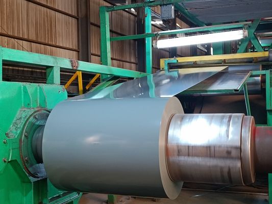 Pintura superior15-25 +5um bobina de aço revestida de cor bobina de aço galvanizado pré-pintada Z275/PPGI bobinas para painéis de revestimento de metal