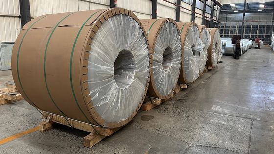 3003H24 H26 ASTM B209 Alumínio Ligação Metal Cor revestida de alumínio Azul Folha de alumínio bobinas Estruturas de aeronaves