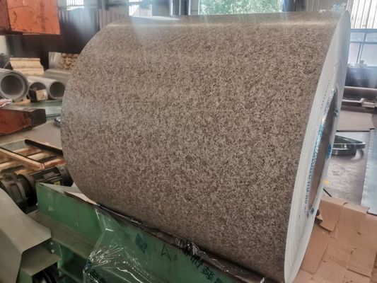PVDF bobinas de aço de grãos de mármore PPGI PPGL bobina de aço galvalume pré-pintada AZ150 uso revestimento de parede 30 anos de garantia