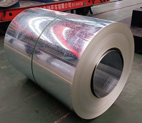 40-275G/M2 revestido com zinco G90 Dx51d Dx52D Dx53D Rolha de aço bobina de aço galvanizado 20 Gauge DIP Quente Spangle regular Full Hard