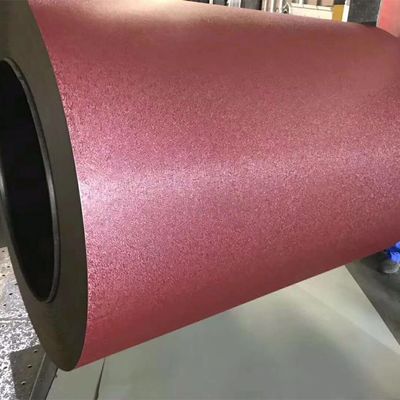 RAL3005 0,50 * 1250 PPGI HDP Z275 30 anos Tecto texturizado Matt Sherwin Williams Tecto corrugado de aço galvanizado pintado
