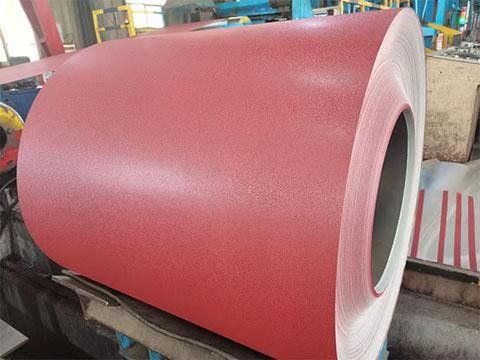 Poliéster 0,3-0,8 mm PPGL Padrão Rebocado Texturizado/Mat Pré-Pintado Galvanizado bobina de aço PE, PVDF, HDP, SMP