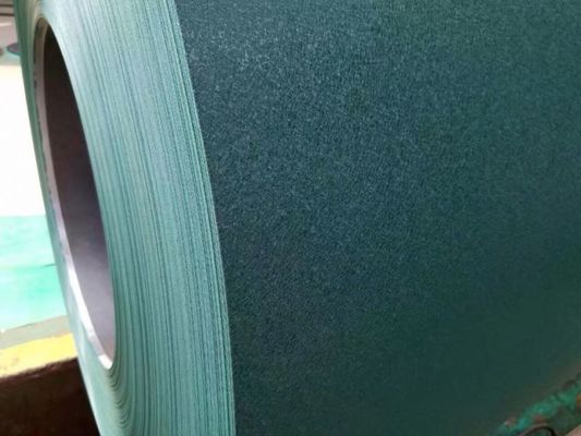 RAL6020 0,50*1040 PPGL AZ165 HDP PVDF 30 anos Tecto de aço texturizado Matt