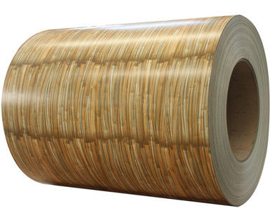 Printech Color Coil 3003H24 Aluminium Coil PVDF Grain de madeira 50 anos de garantia Printech Color Coated Coil