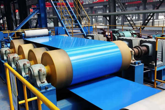 PVDF bobina de alumínio pré-pintada RAL5017 Traffic Blue HDP 3003 H24 H26 100MEK Resistência