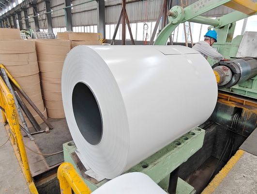 0.50*1250 Mercado Europeu bobinas de aço pintadas PE pintura 10 anos Garantia Z100 bobina revestida por cor galvanizada