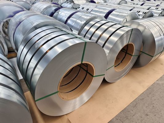 Cero Spangle Galvanizado Strips de Aço Usado para Roller Shutter Portas Quadro de Aço e Purlins Aplicações